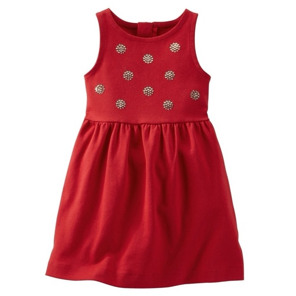 OshKosh B'gosh Other - OshKosh Sparkle Ponte Dress, Red SZ 5T